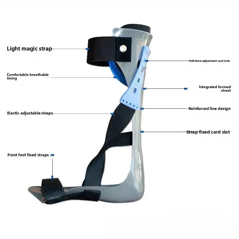 Adjustable Ankle-Foot Support Brace – Mobility Rehabilitation Aid for Drop Foot Alignment, Stability & Daily Comfort