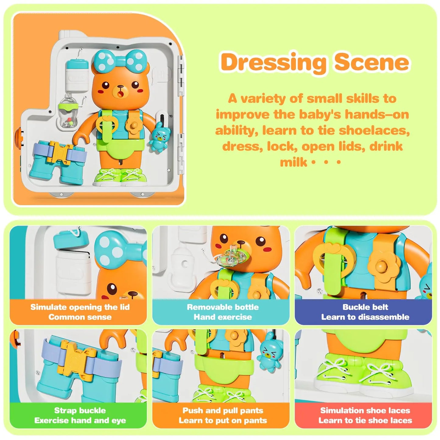 Toddler Musical  Board Learning Sensory Toys Portable