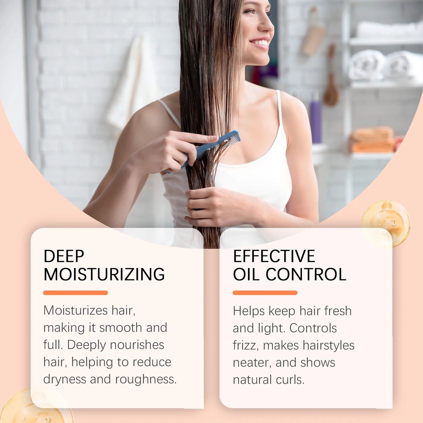 Coconut Hair Care Set Hydrating  Volumizing Shampoo/Conditioner