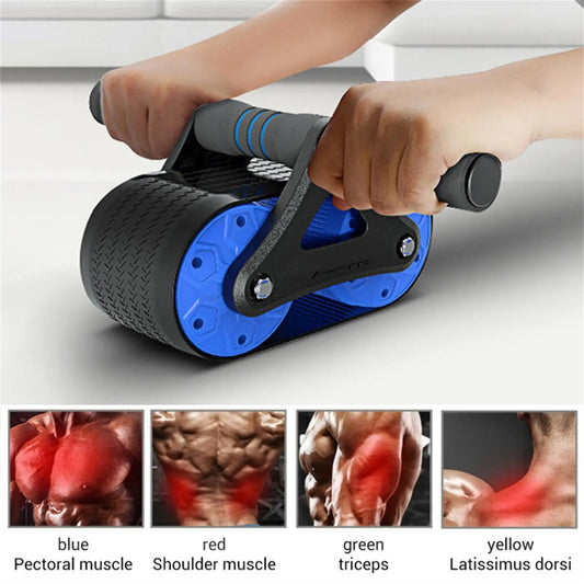 Spring Back Wheels Roller Abdominal  Push‑up