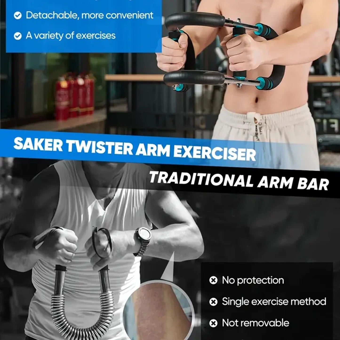 u shape Hand Gripper Twister Bar Fitness