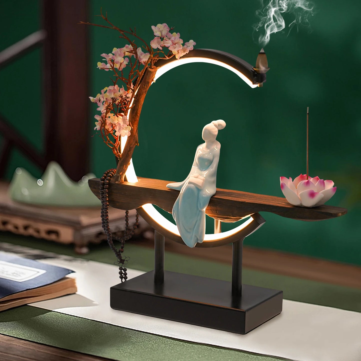 Chinese Style Zen Meditation Incense Burner Set