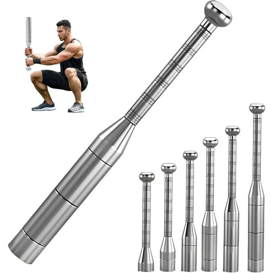 Motion Space Adjustable Macebell Clubbell for Strength Training 6 8in1 Premium Steel Indian Club for Full Body Muscles Shoulder