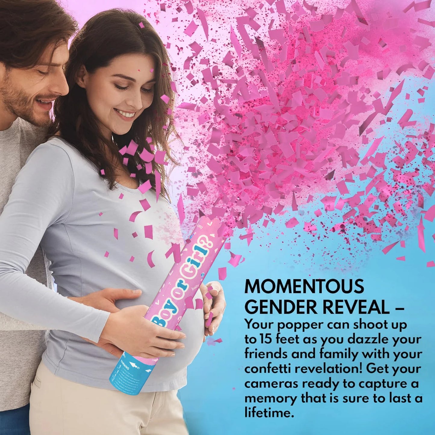 Gender Reveal Confetti Powder Handheld Fireworks  Bombs