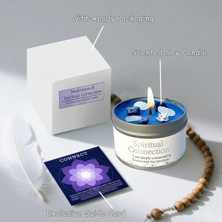 Sacred Meditation Spiritual Connection Candle  Scented Gifts