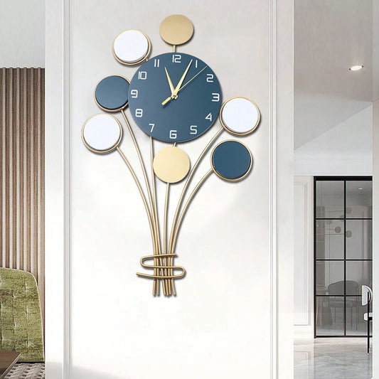 Large Wall Clock Without Drilling Battery Silent,