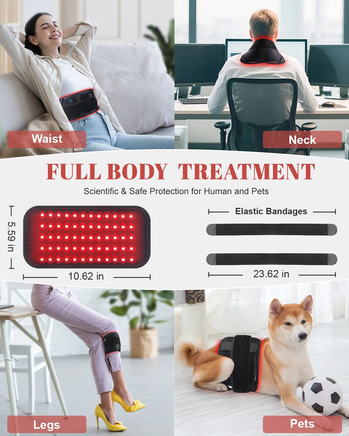 Red Light Therapy Infrared Wrap Slimming Waist