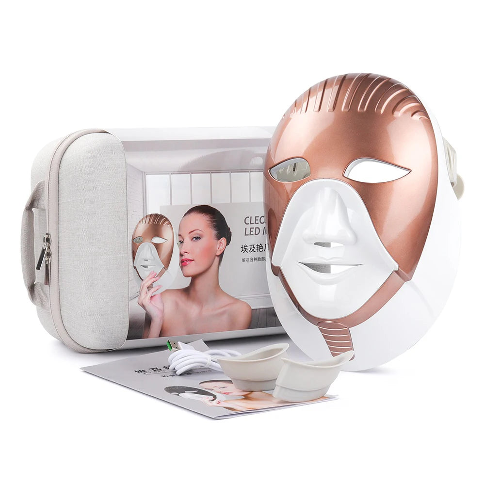 Wireless  Colors LED Face Neck Skin Rejuvenation