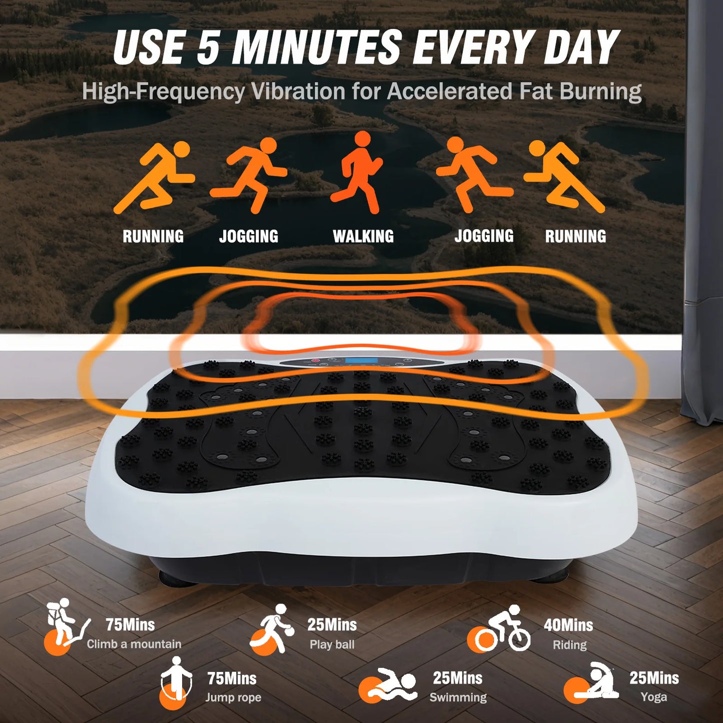 Platform Exercise Training Vibrate Fitness Remote Control