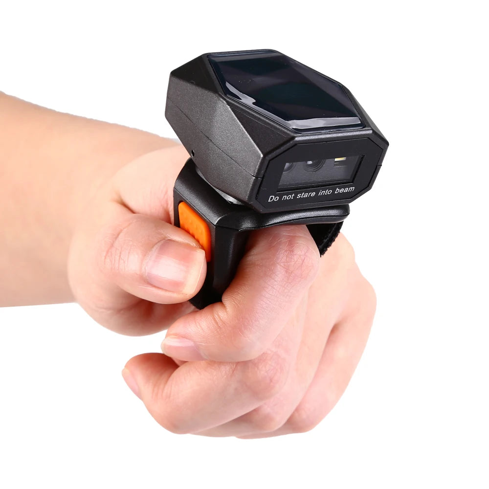Wearable Ring Barcode Scanner Portable Wireless Bluetooth