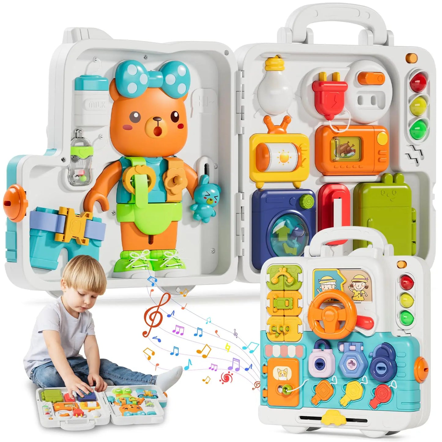 Toddler Musical  Board Learning Sensory Toys Portable