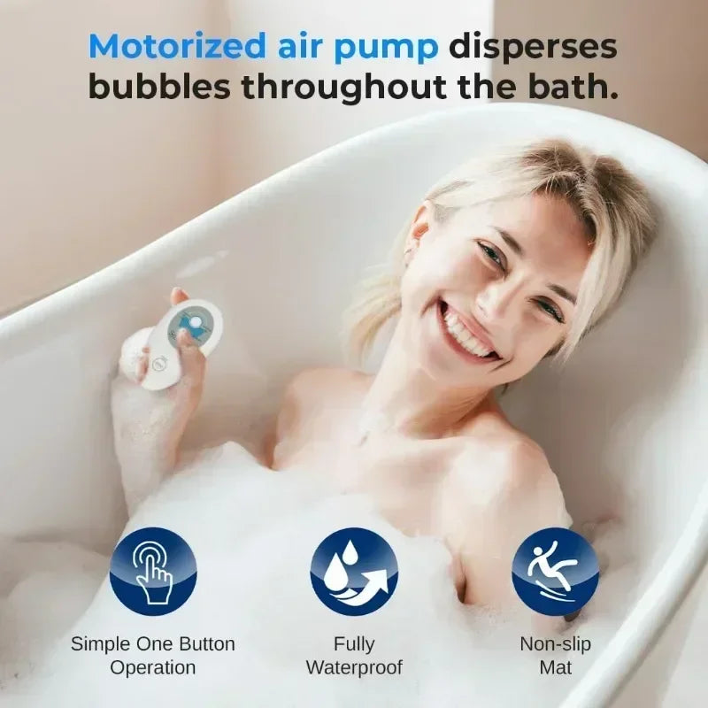 Portable Spa Bubble Bath Massager - Thermal Waterproof