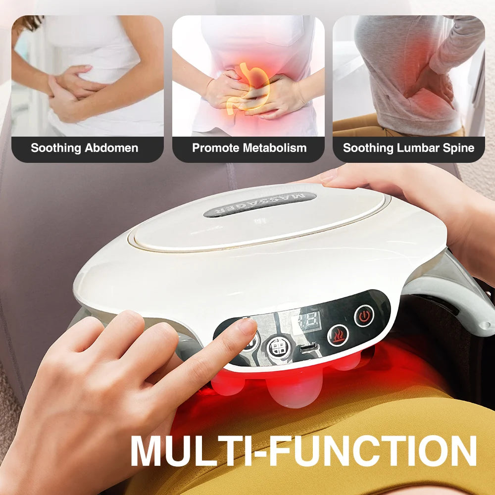 Abdominal Heat Electric Stomach Massager Kneading Belly