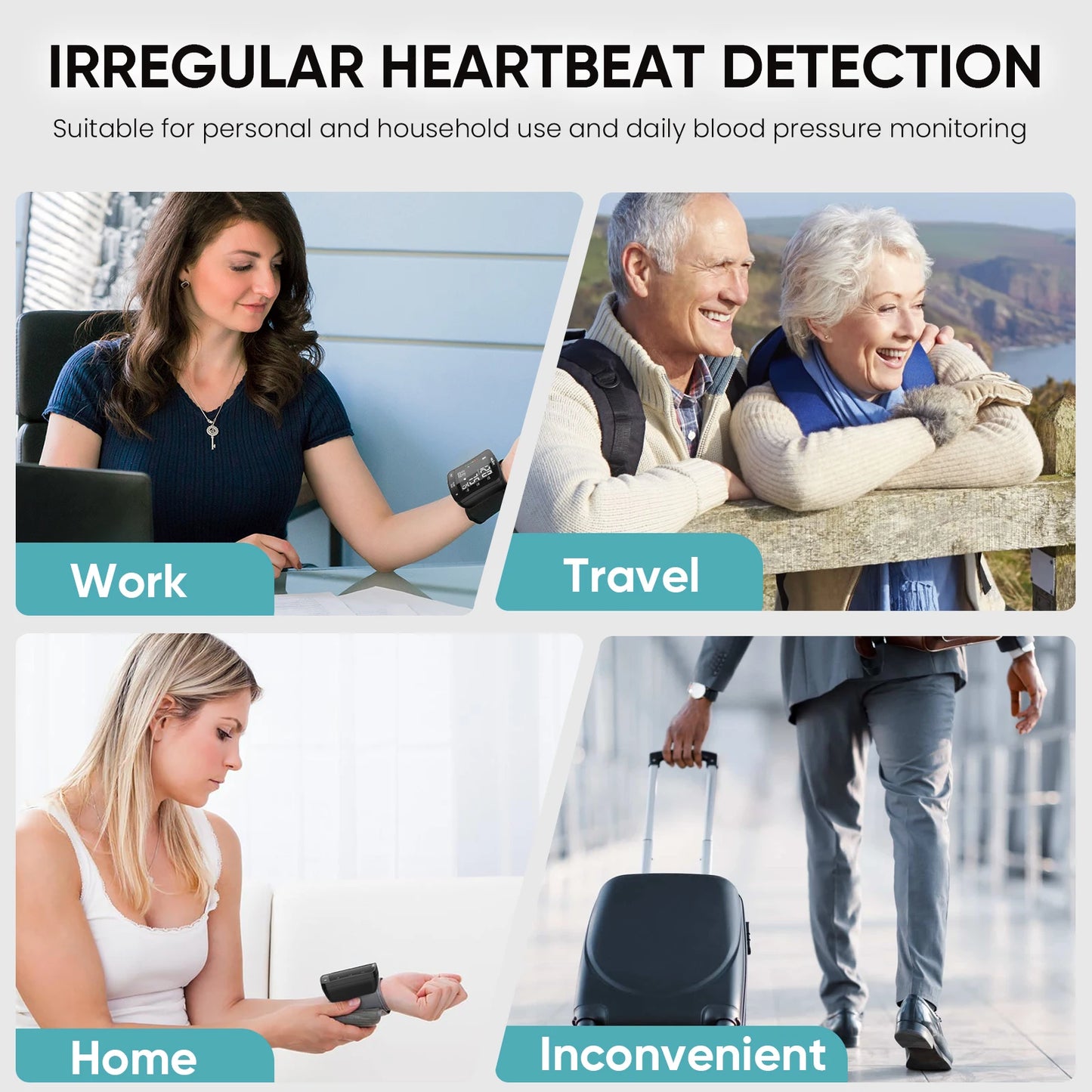 Electronic Blood Pressure Monitor Wrist Cuff Digital