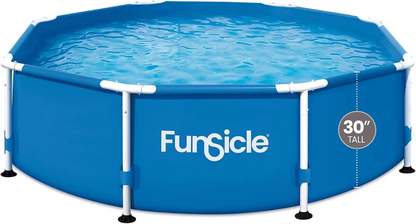 Round Frame Above Ground Swimming Pool Set