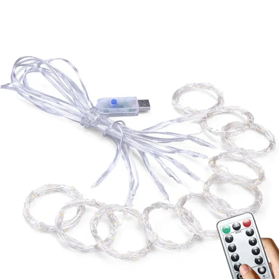 Curtain Lights , Remote Controlled Bedroom Holiday Decor