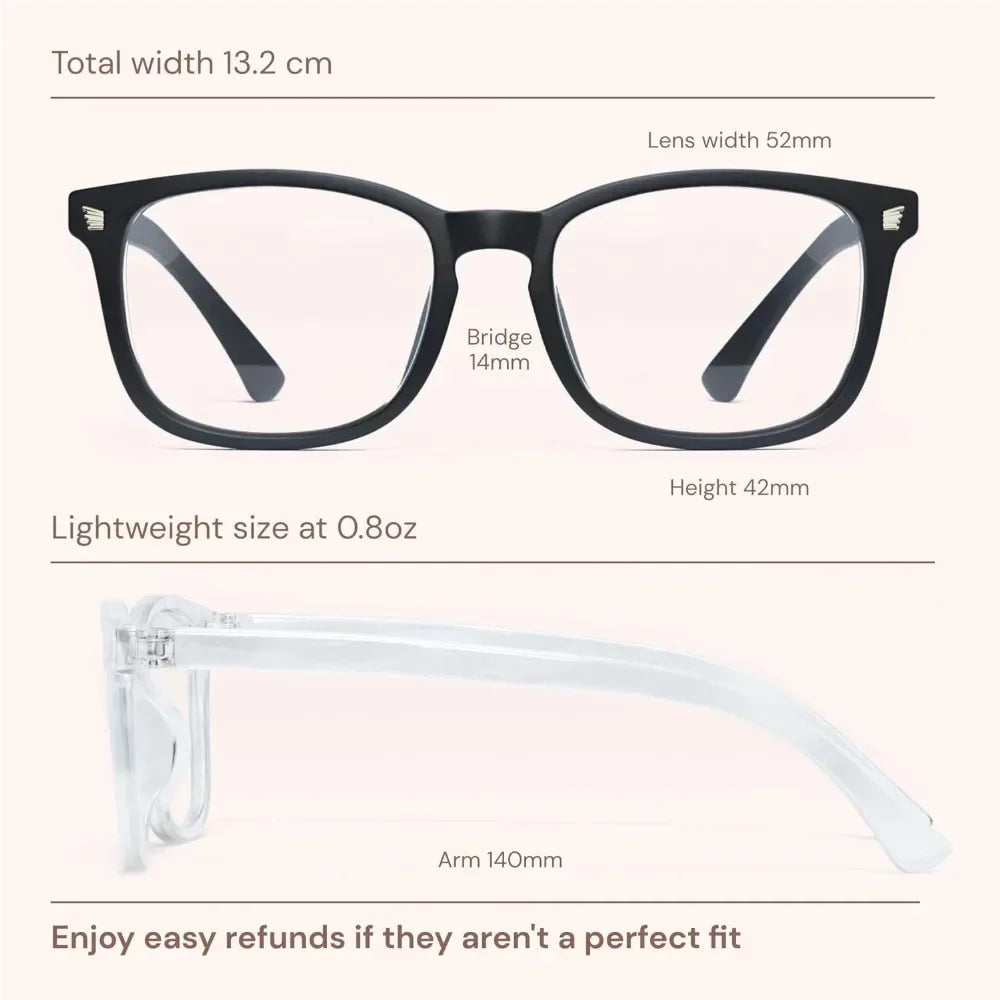 Stylish Blue Light Glasses  Woman Computer Lightweight
