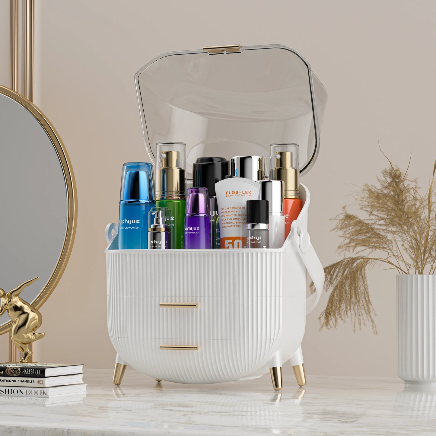 Compact Makeup Organizer  Eyeshadow, Skincare Bedrooms, Dorms,