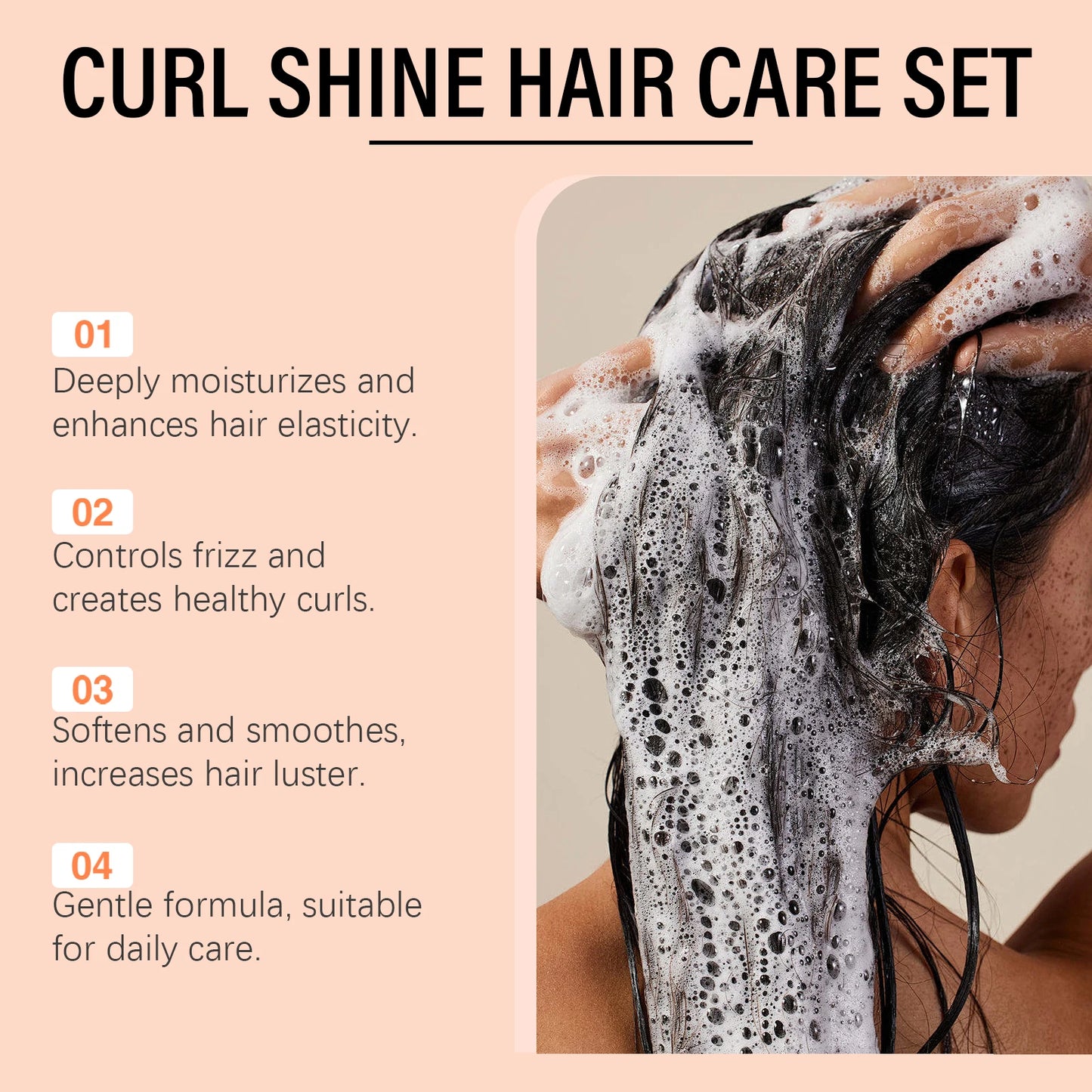 Coconut Hair Care Set Hydrating  Volumizing Shampoo/Conditioner