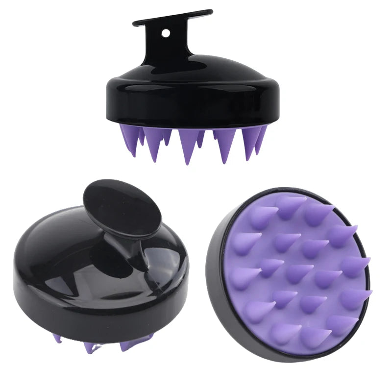 Silicone hair washing brush, scalp massage   comb