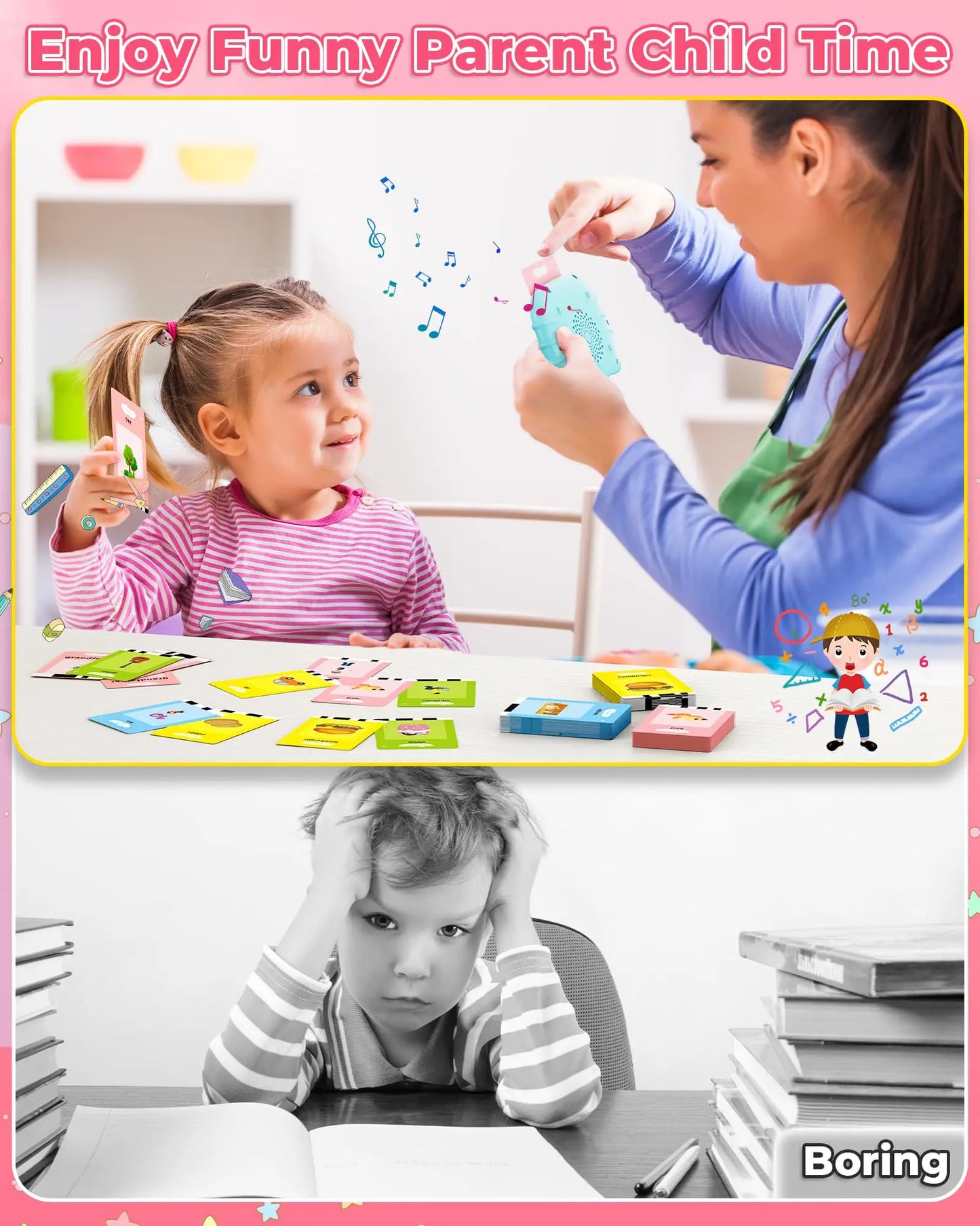 Talking Flash Cards Toddler Girls Speech Therapy