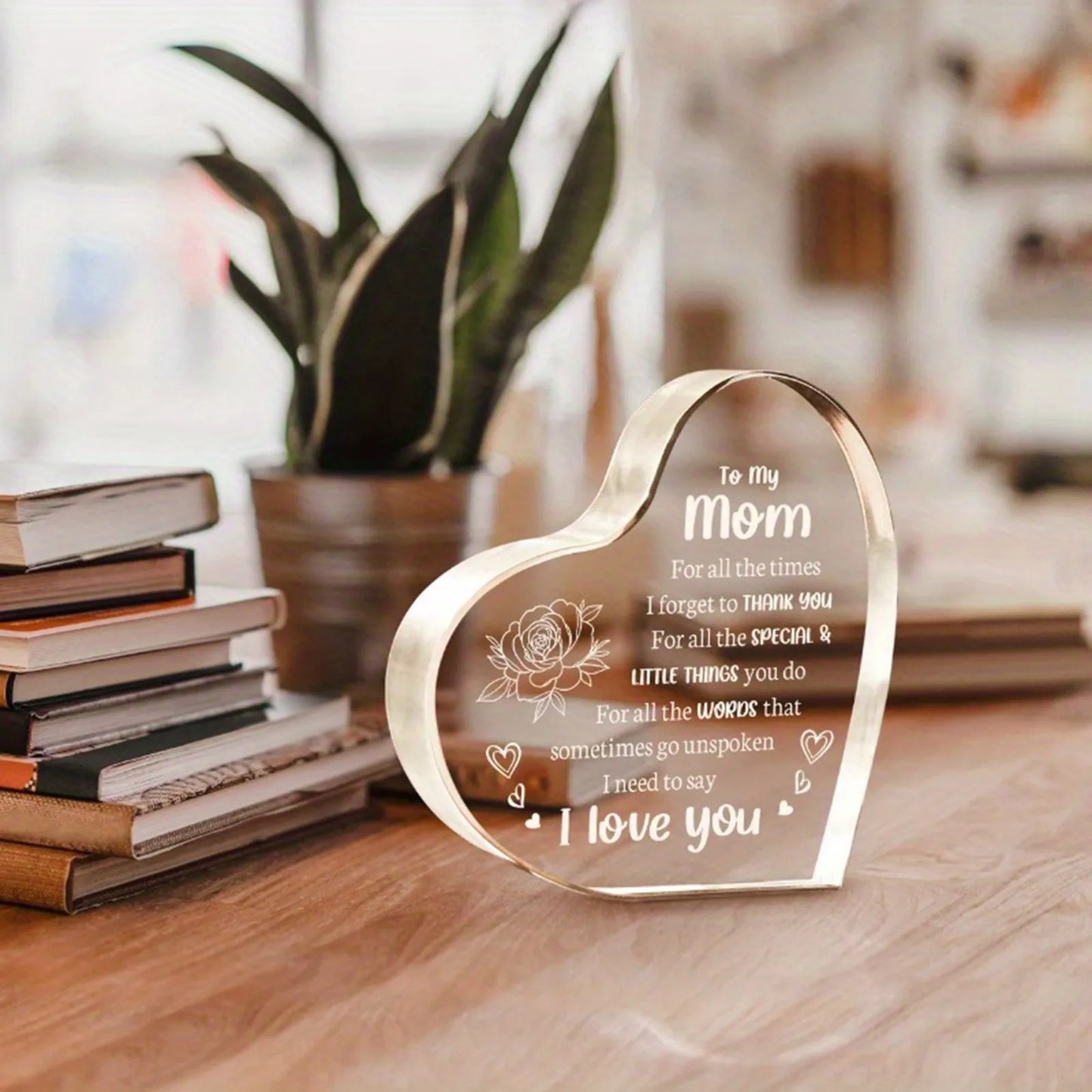 Sign Heart Shaped Plaque Personalized Gift Mother